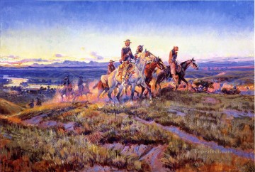  hombres - Hombres de campo abierto 1923 Charles Marion Russell